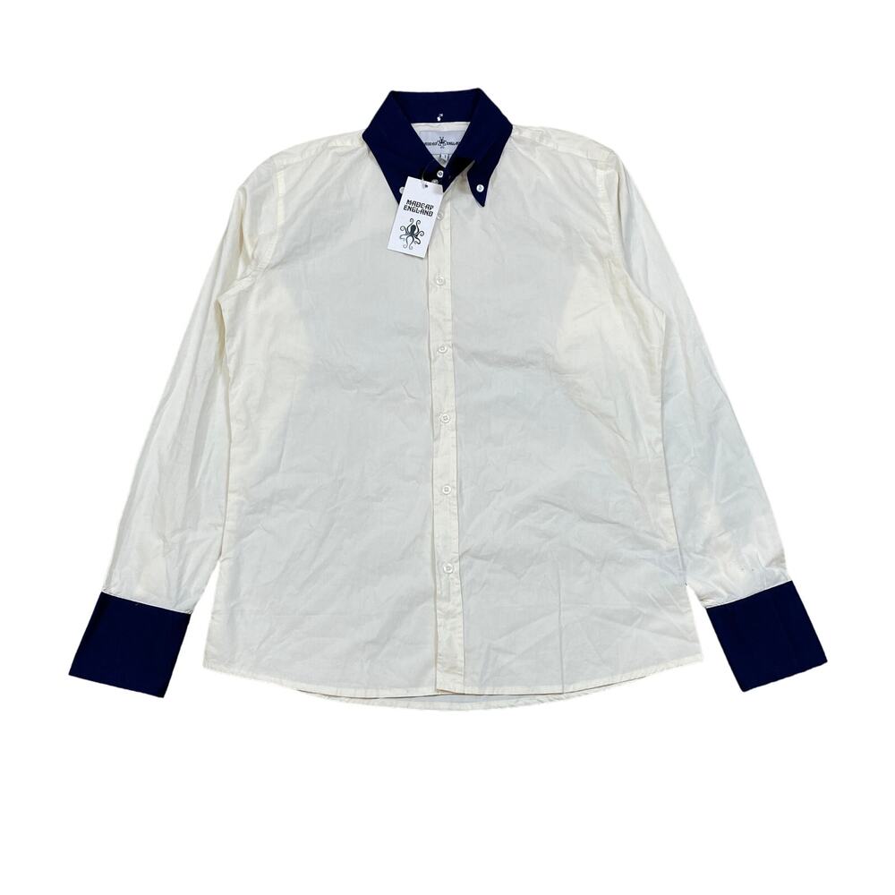 NWT Madcap England Casino Mod Two Tone Button Up Shirt Men's L